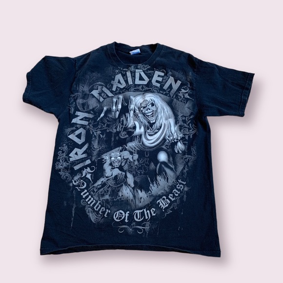 Vintage Iron Maiden Number of the Beast Tee Sz. M - Picture 1 of 3